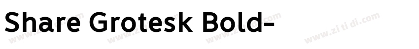 Share Grotesk Bold字体转换